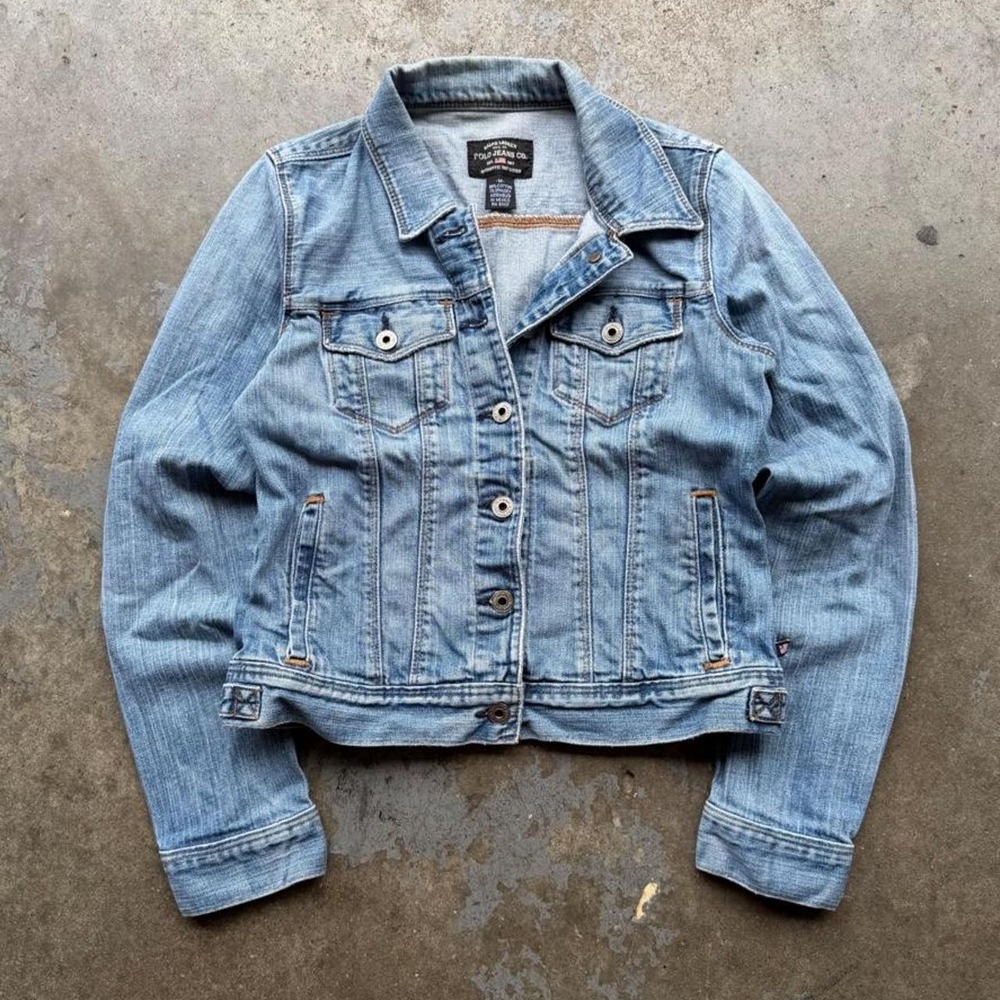 Vintage 90s Polo Ralph Lauren blue denim jacket size M